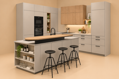 05767 - Eilandkeuken met bar