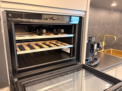 06013 - Terragrijze schiereiland keuken