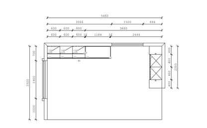 02616 - Keuken travertijn zand
