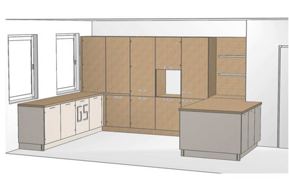 02610 - Schuller schiereiland keuken